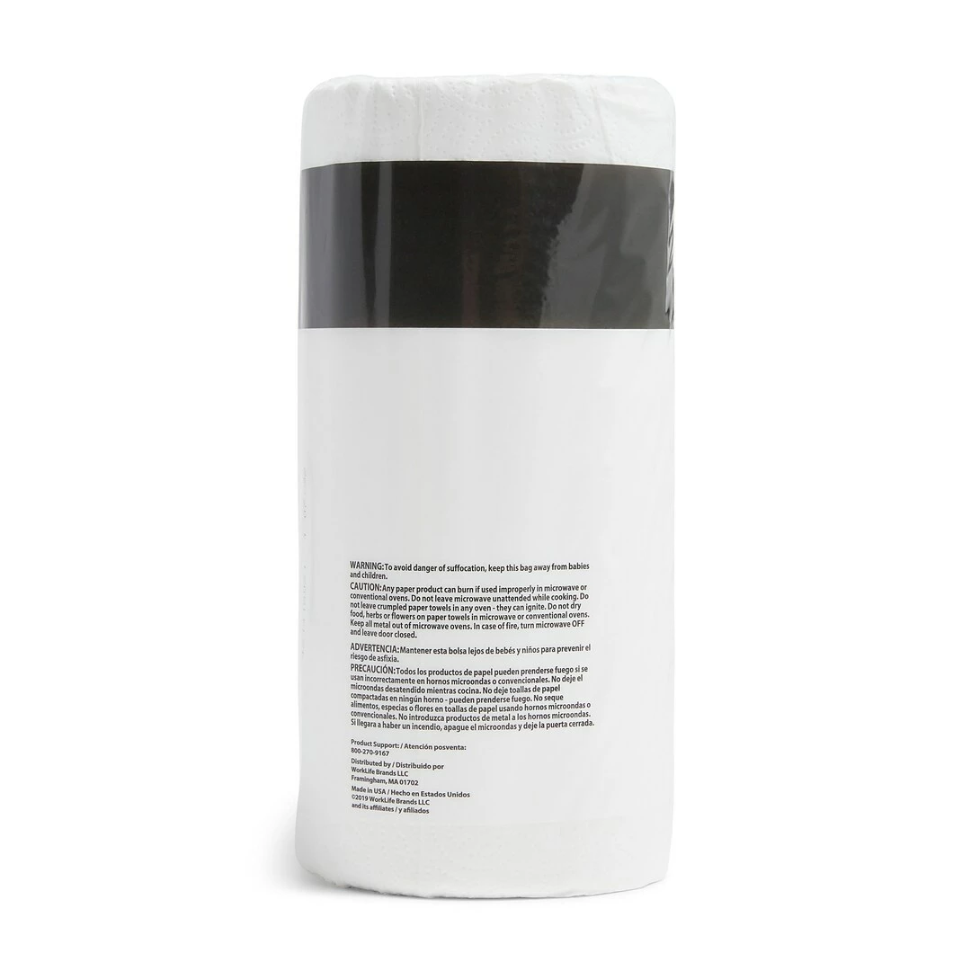 Coastwide Professional Choose-Your-Size Kitchen Rolls Paper Towel, 2-Ply, White, 128 Sheets/Roll, 15 Rolls/Carton (CW21809) - Image 5