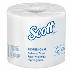 Scott Essential 2-Ply Standard Toilet Paper, White, 506 Sheets/Roll, 80 Rolls/Carton (13217)