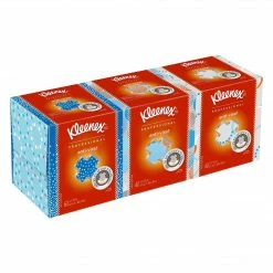 Kleenex Antiviral Facial Tissue, 3-Ply, White, 55 Sheets/Box, 3 Boxes/Pack (21286)