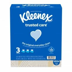 Kleenex Standard Facial Tissue, 2-Ply, 144 Sheets/Box, 3 Boxes/Pack (50219)