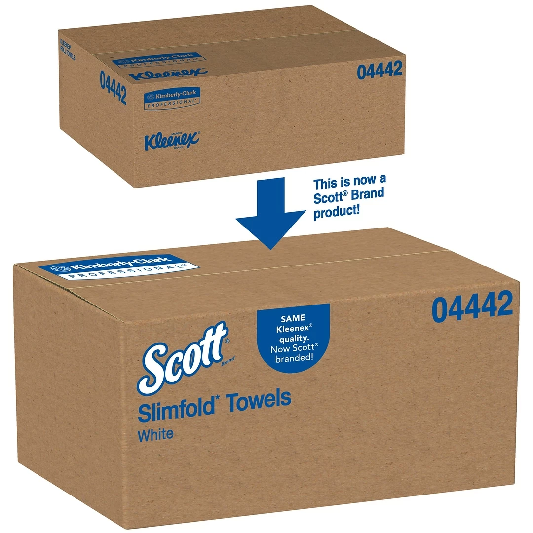Scott Control Plus+ Slimfold Recycled Multifold Paper Towels, 1-ply, 90 Sheets/Pack, 24 Packs/Carton (04442) - Image 2