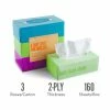 Perk™ Ultra Soft Tissue, 2-Ply, 160 Sheets/Box, 3 Boxes/Pack, 12/Packs/Carton (PK57778)