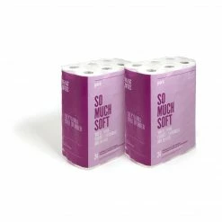 Perk Ultra Soft Standard Toilet Paper, 2-Ply, White, 154 Sheets/Roll, 48 Rolls/Pack (PK55155CT)