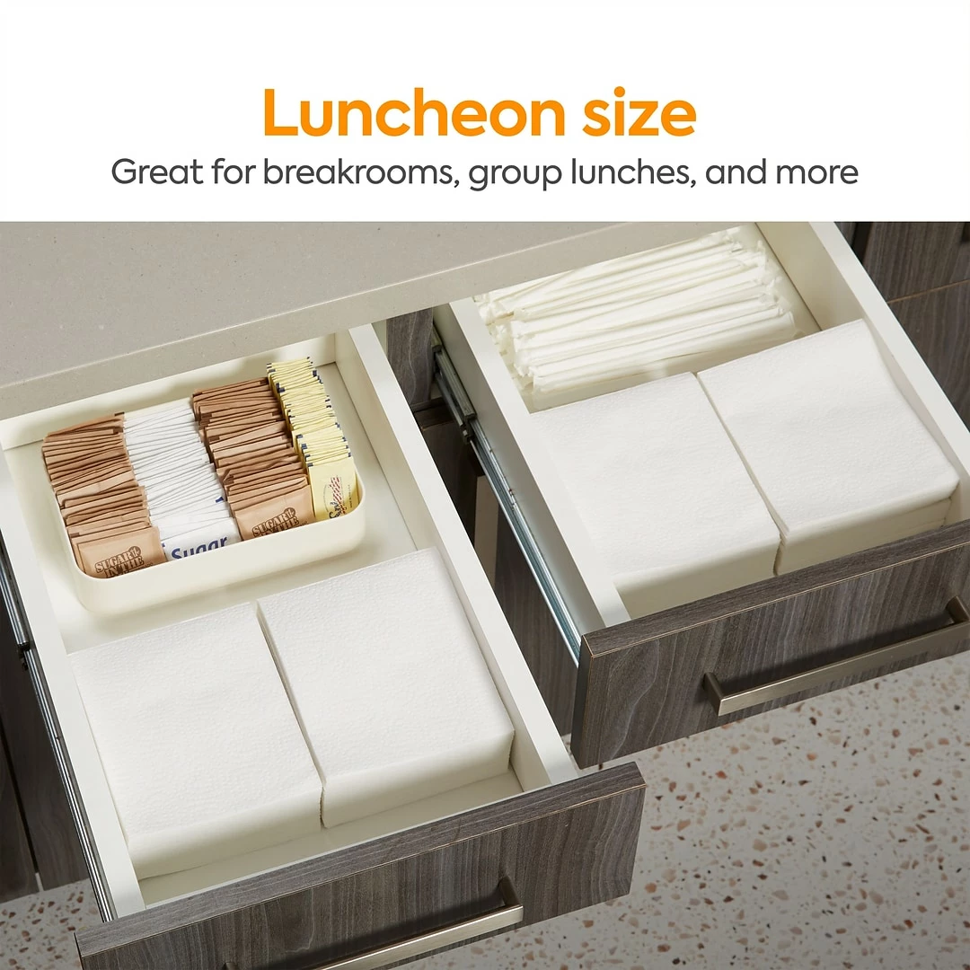 Coastwide Professional™ Recycled Napkin, 1-Ply, White, 400/Pack (CW20179) - Image 2