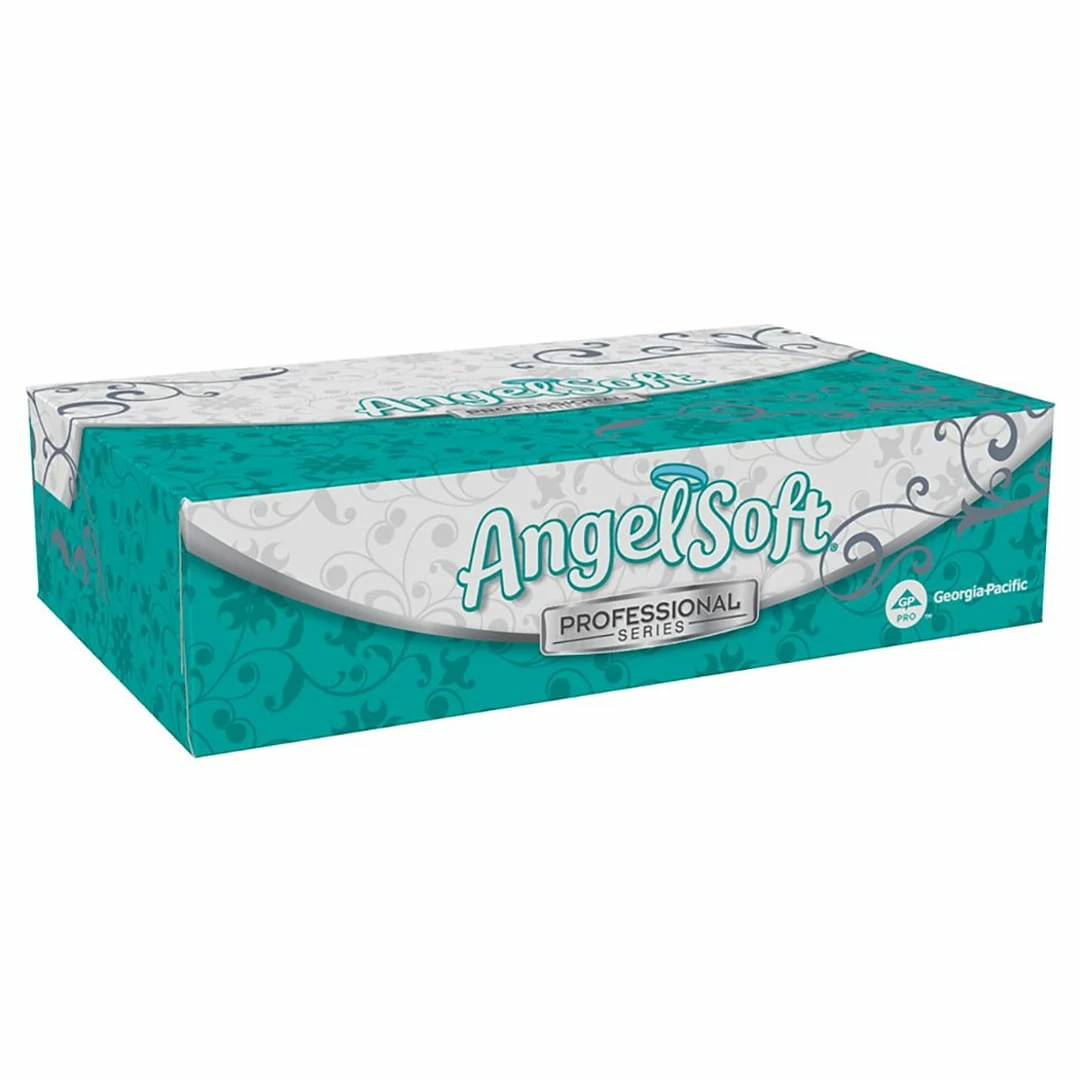Angel Soft Professional Series Standard Facial Tissues, 2-Ply, 100 Sheets/Box, 30 Boxes/Pack (48580) - Image 3