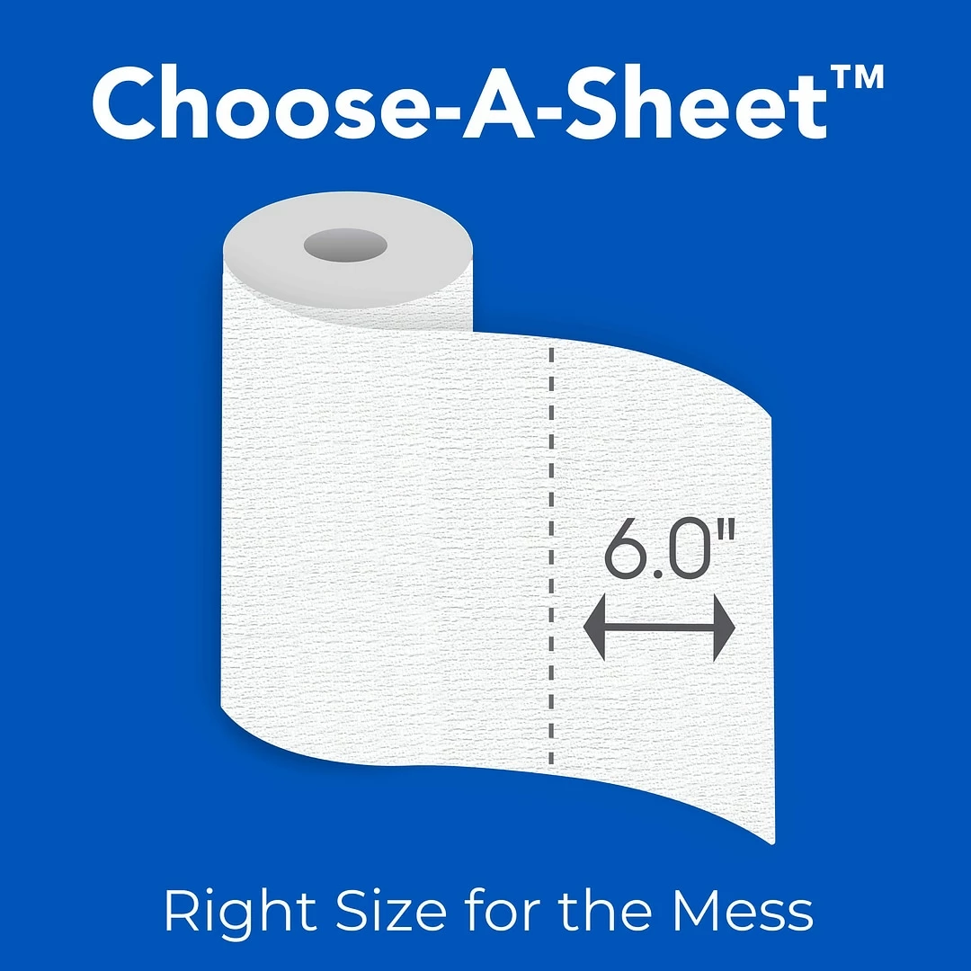 Scott Choose-A-Sheet Kitchen Roll Paper Towels, 1-ply, 102 Sheets/Roll, 12 Mega Rolls/Pack (38869) - Image 5