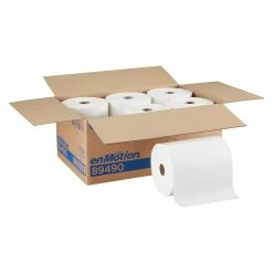 Enmotion Recycled Hardwound Paper Towels, 1-ply, 800 Ft./Roll, 6 Rolls/Carton (89490)